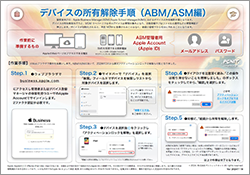 デバイスの所有解除作業手順（ABM・ASM編）